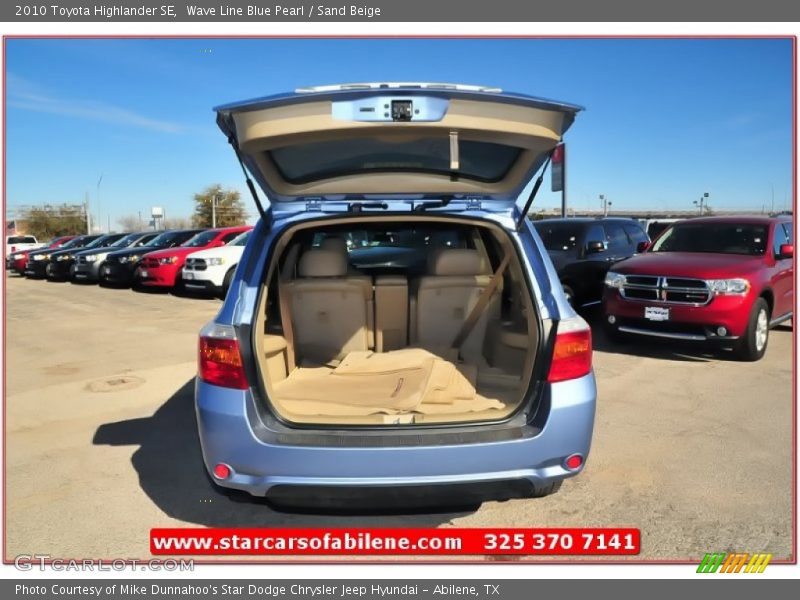 Wave Line Blue Pearl / Sand Beige 2010 Toyota Highlander SE
