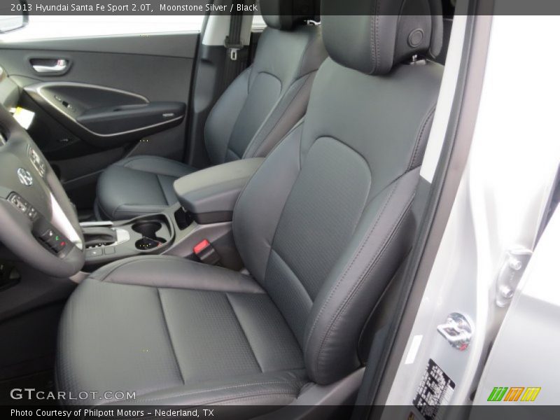 Moonstone Silver / Black 2013 Hyundai Santa Fe Sport 2.0T