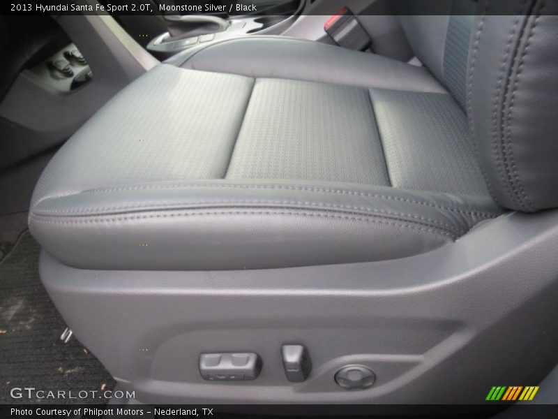 Moonstone Silver / Black 2013 Hyundai Santa Fe Sport 2.0T