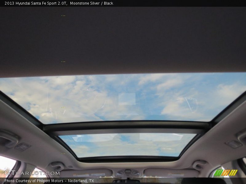Moonstone Silver / Black 2013 Hyundai Santa Fe Sport 2.0T