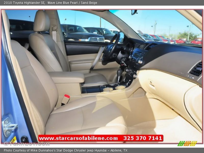 Wave Line Blue Pearl / Sand Beige 2010 Toyota Highlander SE