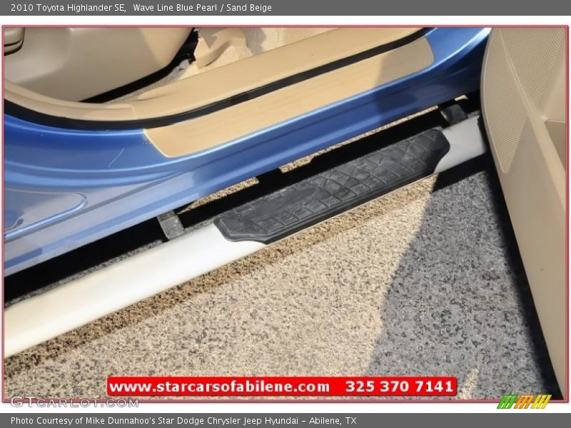 Wave Line Blue Pearl / Sand Beige 2010 Toyota Highlander SE