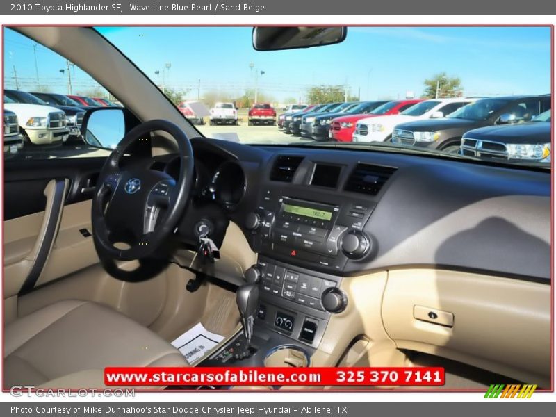 Wave Line Blue Pearl / Sand Beige 2010 Toyota Highlander SE