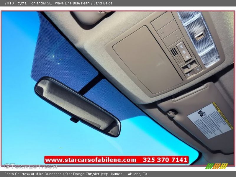 Wave Line Blue Pearl / Sand Beige 2010 Toyota Highlander SE