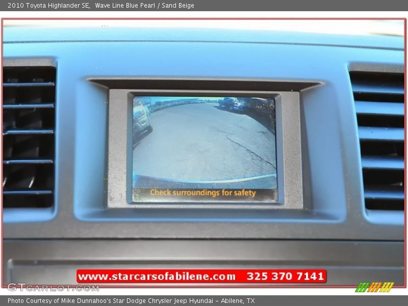 Wave Line Blue Pearl / Sand Beige 2010 Toyota Highlander SE