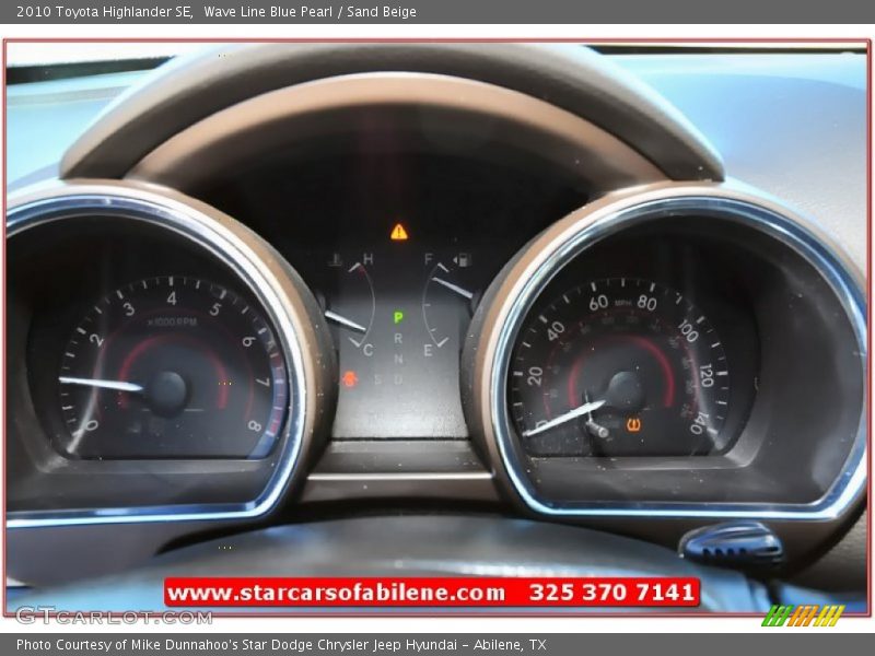 Wave Line Blue Pearl / Sand Beige 2010 Toyota Highlander SE