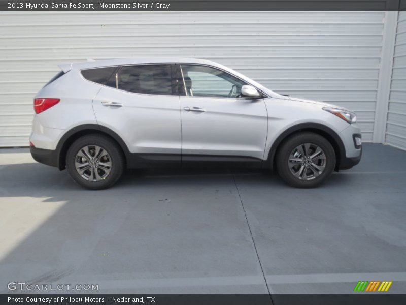 Moonstone Silver / Gray 2013 Hyundai Santa Fe Sport