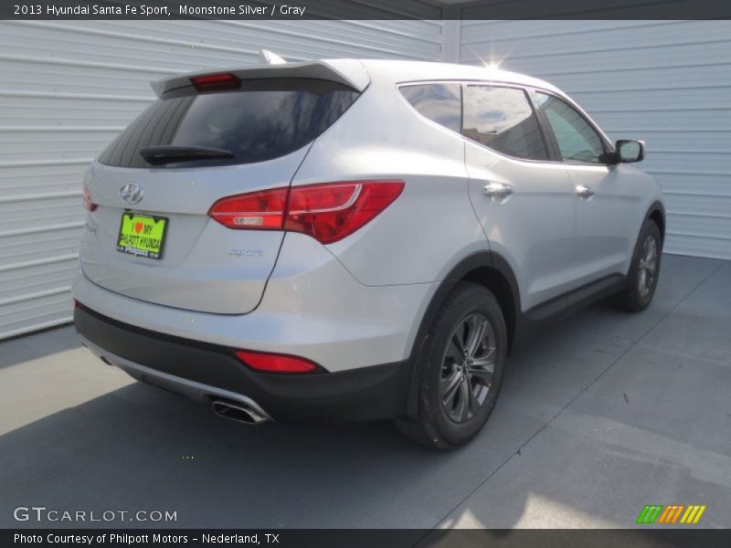Moonstone Silver / Gray 2013 Hyundai Santa Fe Sport