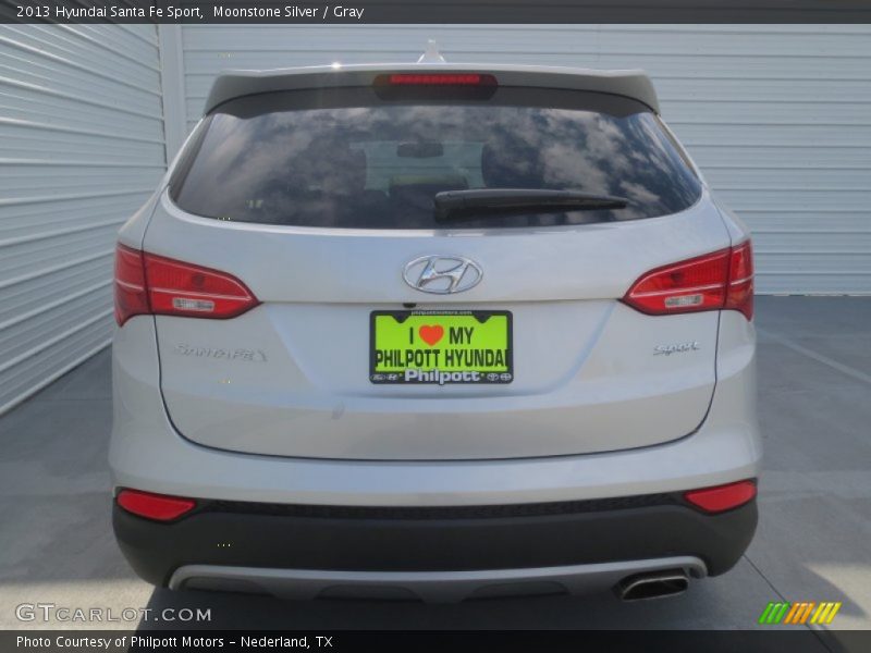 Moonstone Silver / Gray 2013 Hyundai Santa Fe Sport