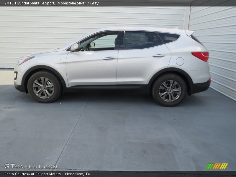 Moonstone Silver / Gray 2013 Hyundai Santa Fe Sport
