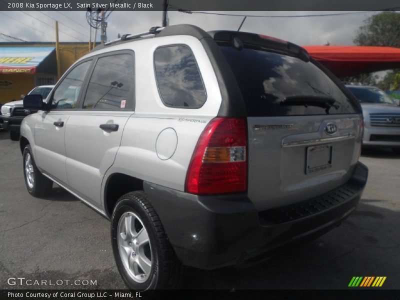 Satin Silver Metallic / Black 2008 Kia Sportage LX