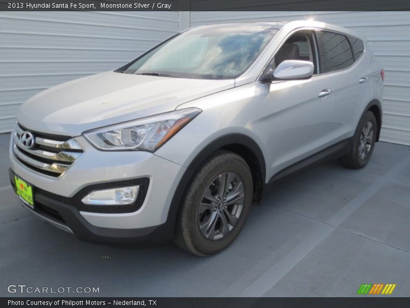 Moonstone Silver / Gray 2013 Hyundai Santa Fe Sport