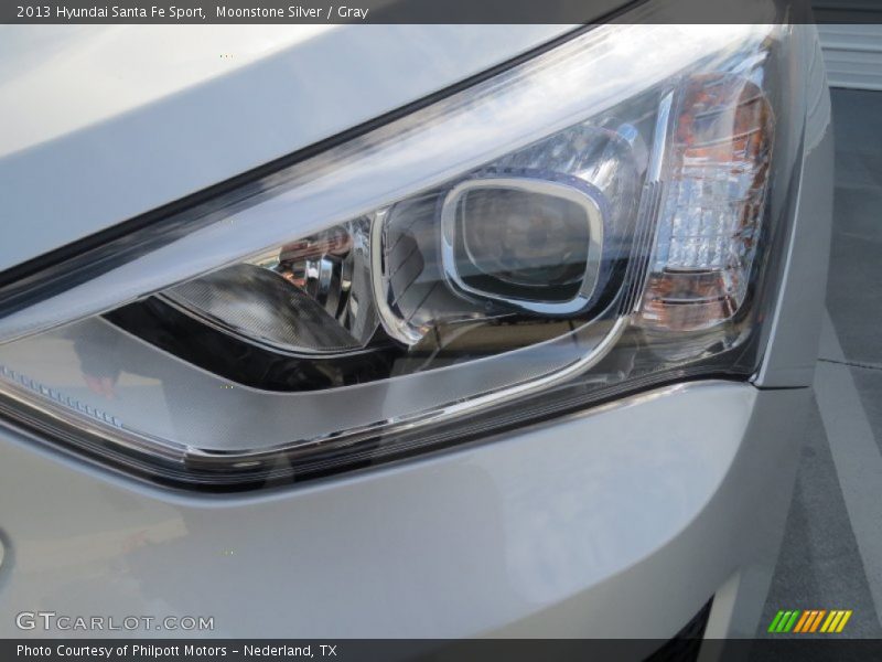 Moonstone Silver / Gray 2013 Hyundai Santa Fe Sport