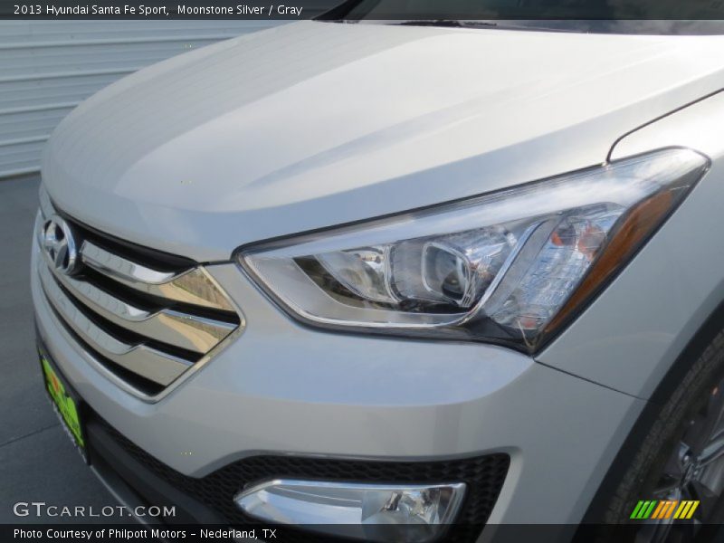 Moonstone Silver / Gray 2013 Hyundai Santa Fe Sport