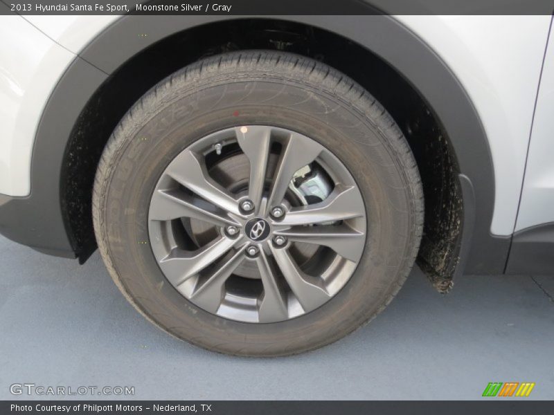 Moonstone Silver / Gray 2013 Hyundai Santa Fe Sport