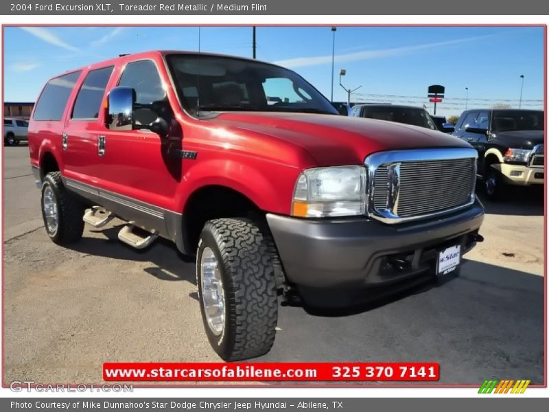Toreador Red Metallic / Medium Flint 2004 Ford Excursion XLT