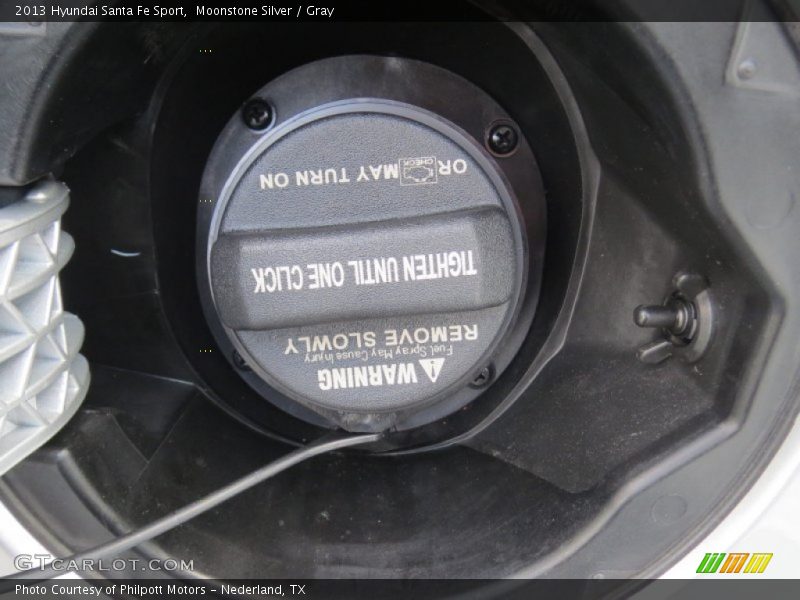 Moonstone Silver / Gray 2013 Hyundai Santa Fe Sport