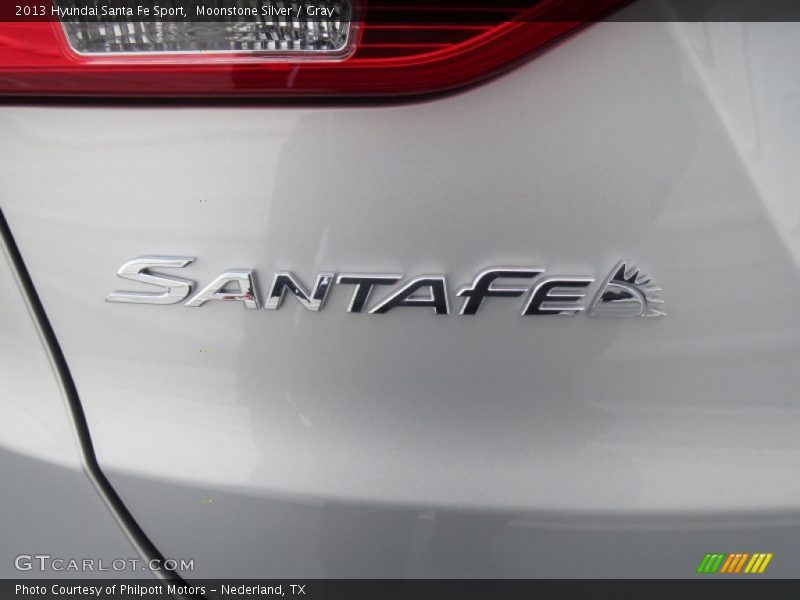 Moonstone Silver / Gray 2013 Hyundai Santa Fe Sport