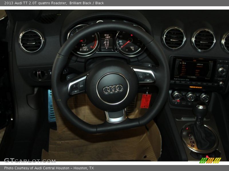 Brilliant Black / Black 2013 Audi TT 2.0T quattro Roadster