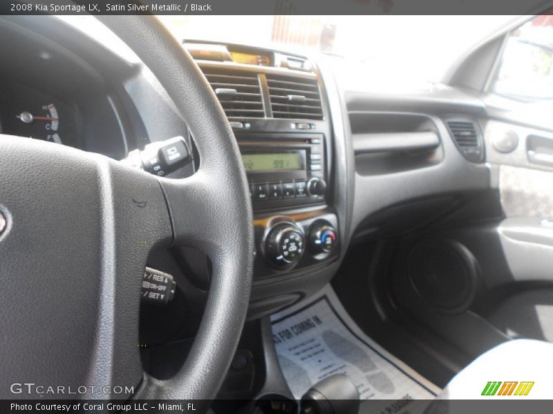 Satin Silver Metallic / Black 2008 Kia Sportage LX