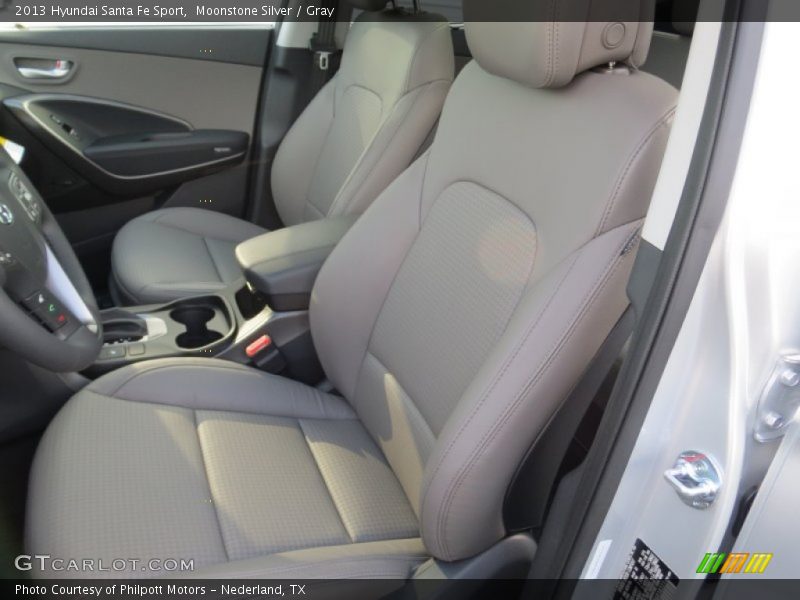 Moonstone Silver / Gray 2013 Hyundai Santa Fe Sport