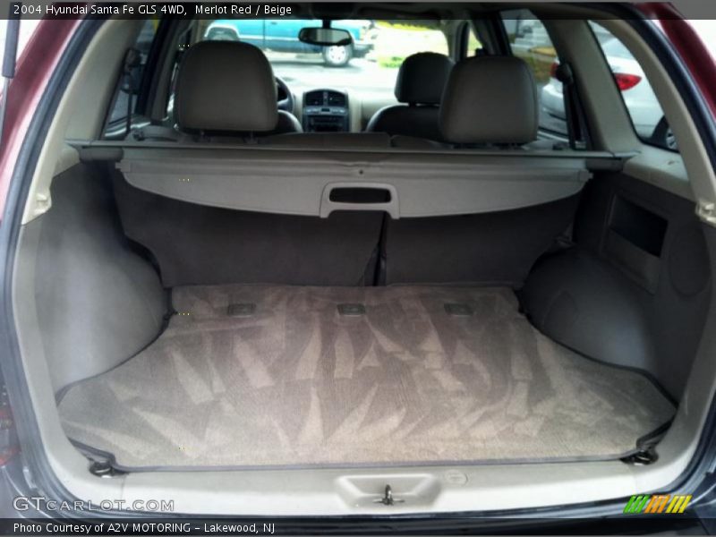 Merlot Red / Beige 2004 Hyundai Santa Fe GLS 4WD