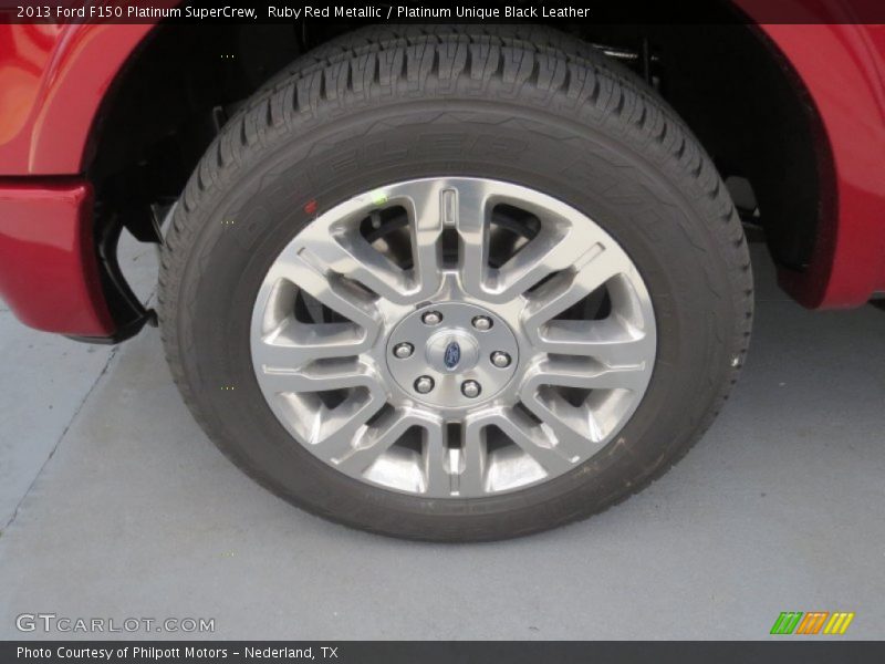 Ruby Red Metallic / Platinum Unique Black Leather 2013 Ford F150 Platinum SuperCrew