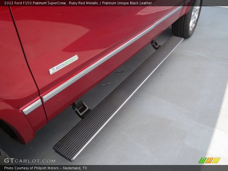 Ruby Red Metallic / Platinum Unique Black Leather 2013 Ford F150 Platinum SuperCrew