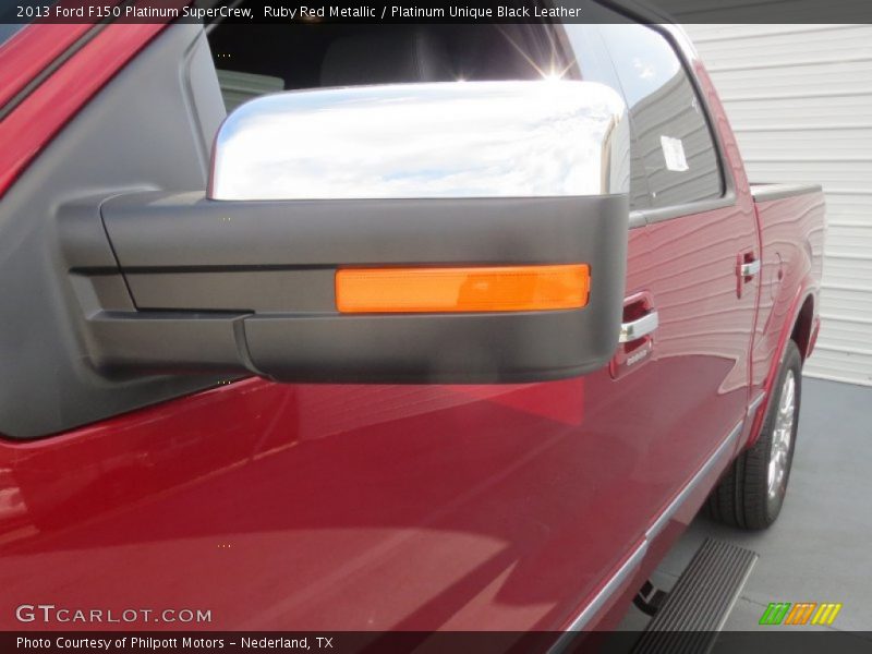 Ruby Red Metallic / Platinum Unique Black Leather 2013 Ford F150 Platinum SuperCrew