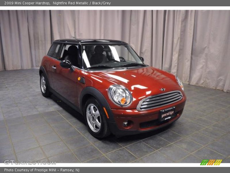 Nightfire Red Metallic / Black/Grey 2009 Mini Cooper Hardtop