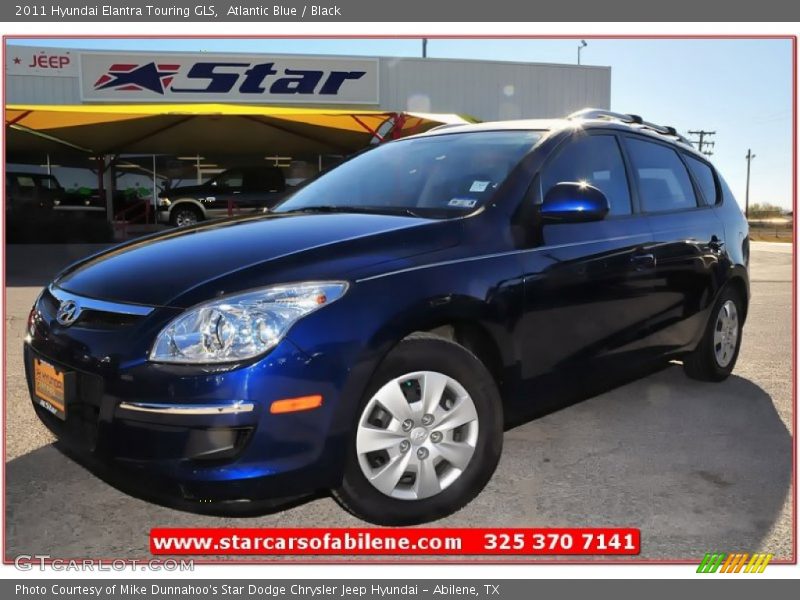 Atlantic Blue / Black 2011 Hyundai Elantra Touring GLS