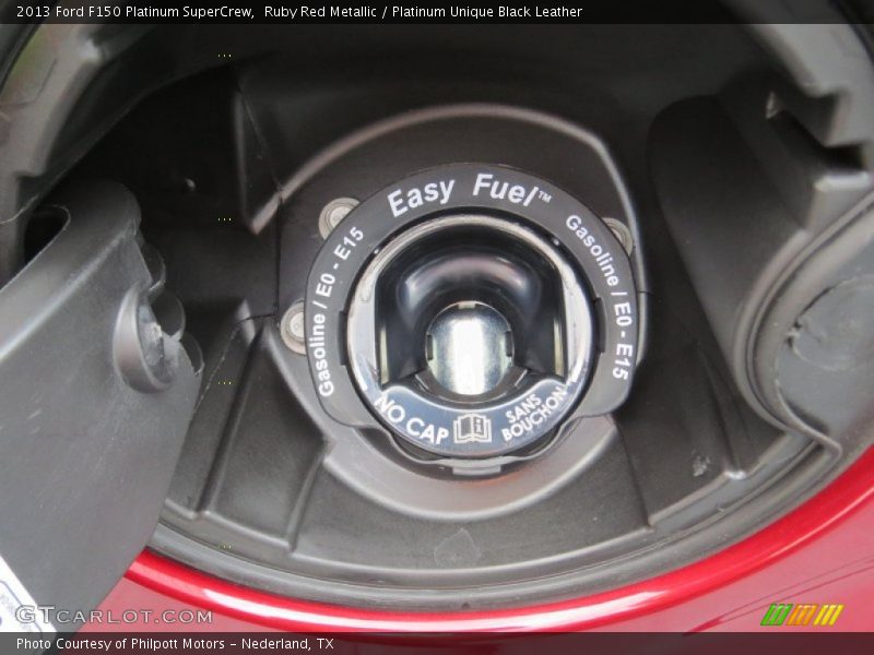 Ruby Red Metallic / Platinum Unique Black Leather 2013 Ford F150 Platinum SuperCrew