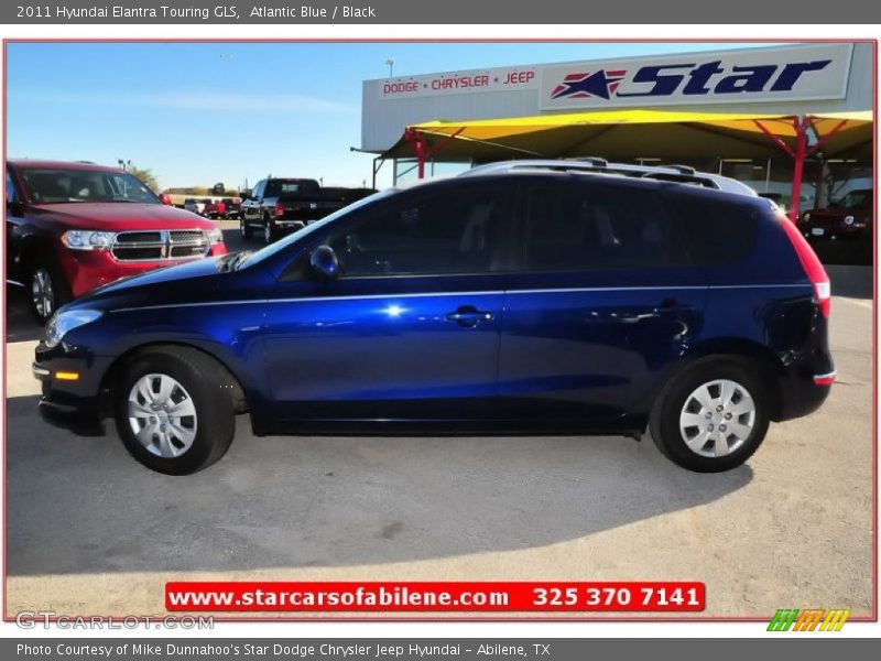 Atlantic Blue / Black 2011 Hyundai Elantra Touring GLS