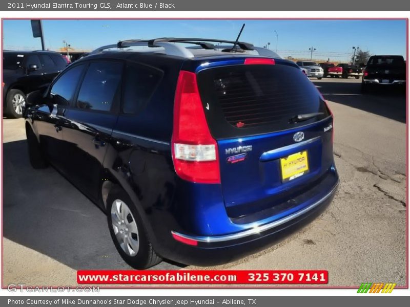 Atlantic Blue / Black 2011 Hyundai Elantra Touring GLS