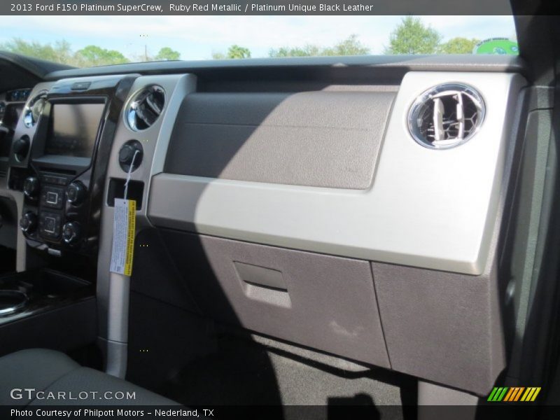 Ruby Red Metallic / Platinum Unique Black Leather 2013 Ford F150 Platinum SuperCrew