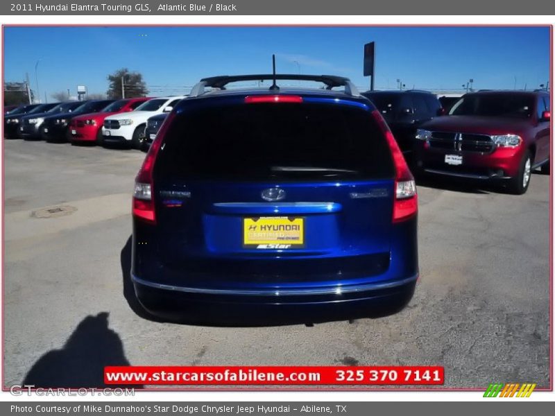 Atlantic Blue / Black 2011 Hyundai Elantra Touring GLS