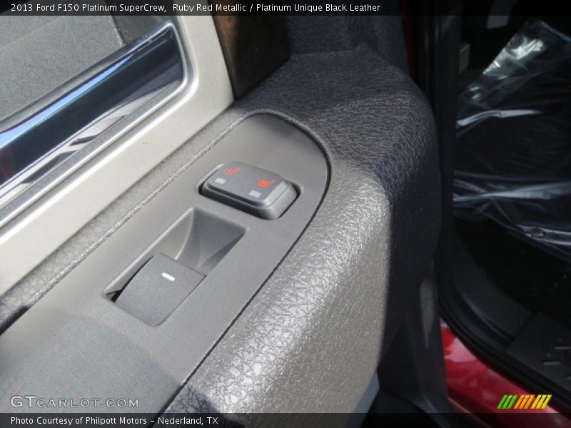 Ruby Red Metallic / Platinum Unique Black Leather 2013 Ford F150 Platinum SuperCrew