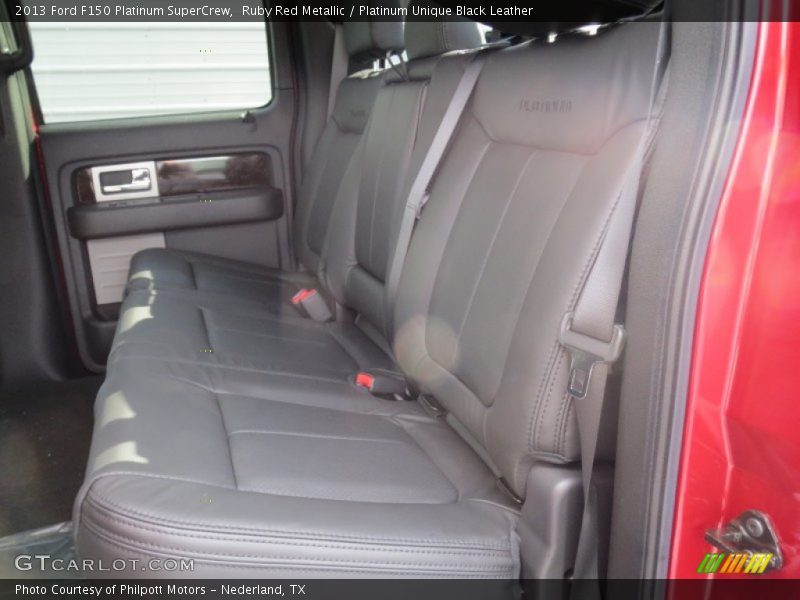 Ruby Red Metallic / Platinum Unique Black Leather 2013 Ford F150 Platinum SuperCrew