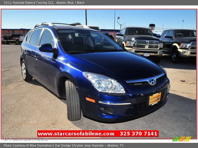 Atlantic Blue / Black 2011 Hyundai Elantra Touring GLS