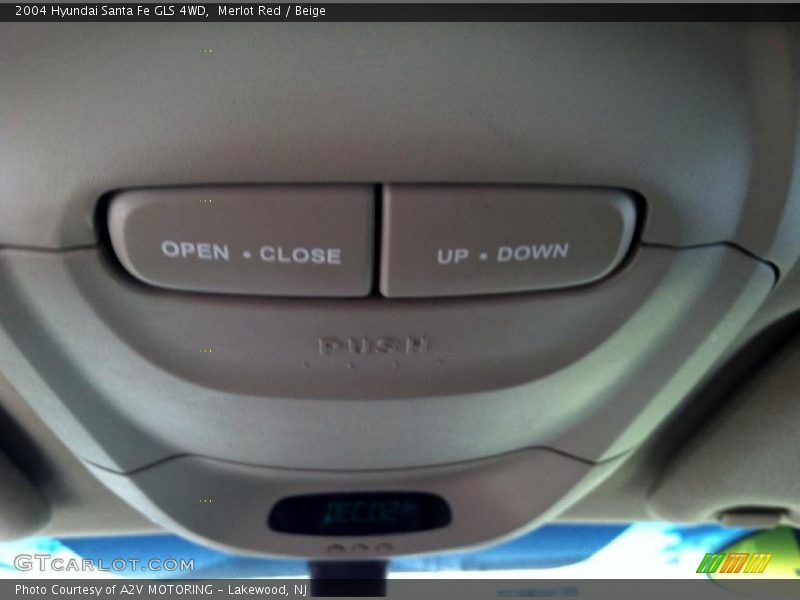 Merlot Red / Beige 2004 Hyundai Santa Fe GLS 4WD