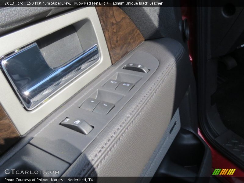 Ruby Red Metallic / Platinum Unique Black Leather 2013 Ford F150 Platinum SuperCrew