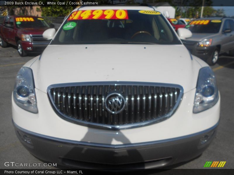 White Opal / Cocoa/Cashmere 2009 Buick Enclave CX