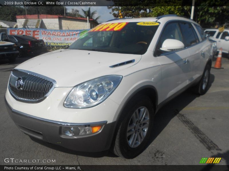 White Opal / Cocoa/Cashmere 2009 Buick Enclave CX