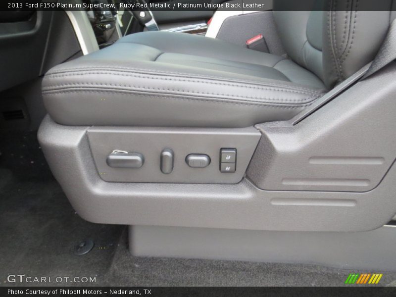 Ruby Red Metallic / Platinum Unique Black Leather 2013 Ford F150 Platinum SuperCrew