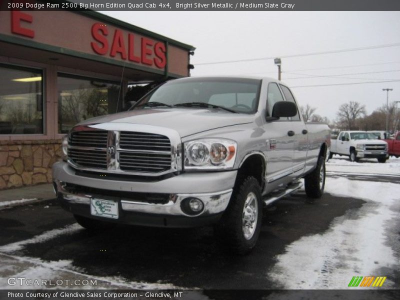 Bright Silver Metallic / Medium Slate Gray 2009 Dodge Ram 2500 Big Horn Edition Quad Cab 4x4