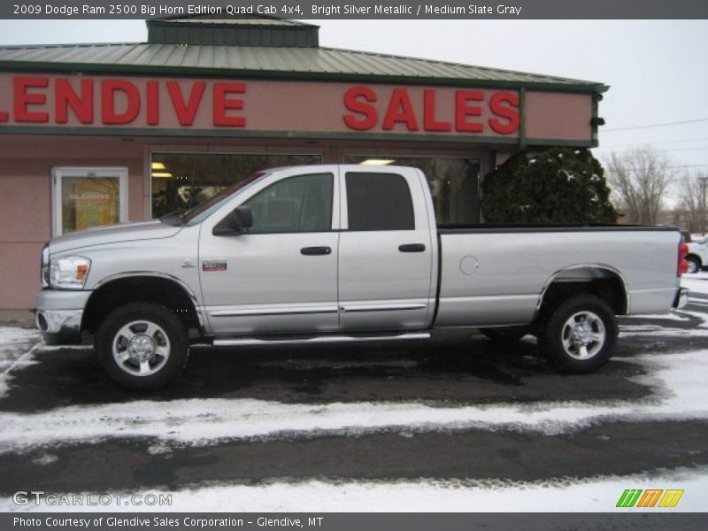 Bright Silver Metallic / Medium Slate Gray 2009 Dodge Ram 2500 Big Horn Edition Quad Cab 4x4