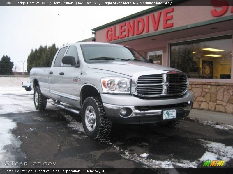 Bright Silver Metallic / Medium Slate Gray 2009 Dodge Ram 2500 Big Horn Edition Quad Cab 4x4