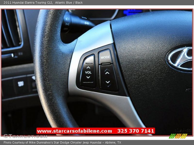 Atlantic Blue / Black 2011 Hyundai Elantra Touring GLS