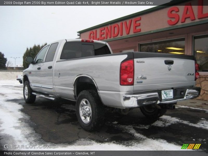 Bright Silver Metallic / Medium Slate Gray 2009 Dodge Ram 2500 Big Horn Edition Quad Cab 4x4