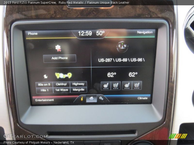 Ruby Red Metallic / Platinum Unique Black Leather 2013 Ford F150 Platinum SuperCrew